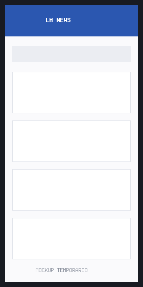 O portal Lauro Müller News aberto no celular